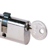 Oval cylinder enkel lika låsning, per leverans.