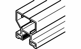 Sidoprofil Aluflex 80 L=5,3m Aluminium