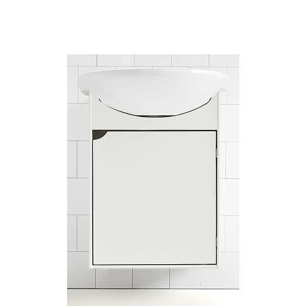Kommod Skåform A-Collection Stor med vit kant med vask
