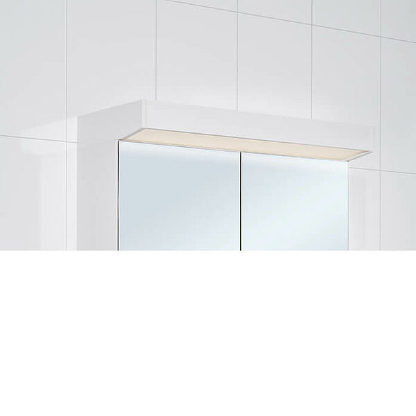 LED-Belysning Skåform vit kant