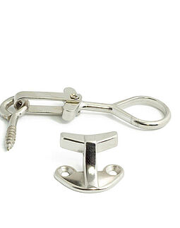 Fönsterlås 280 Zink förnicklad inkl hake, 2st/förp