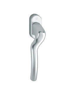 Spanjoletthandtag vänster oval Aluminium Silvereloxerad /b=29 Sprint 8/43mm