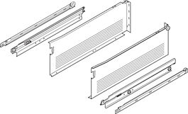 Expansionsbeslag Blum 330H350 Vit l= 350 mm Metabox Fullutdrag