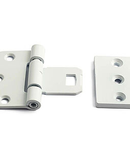 Innerdörrggj 2465 Vit inkl. fästplatta av stål och skruv 2st/förp