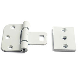 Innerdörrggj 2465 Vit inkl. fästplatta av stål och skruv 2st/förp