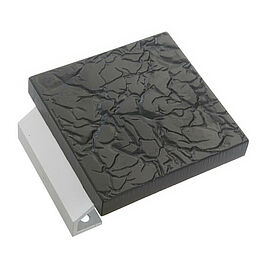 Tryckhandtag 13802 svart plast cc 100 mm fästplatta Aluminium