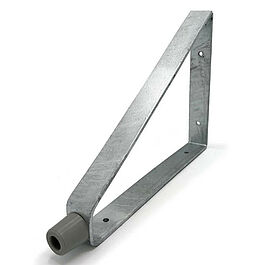 Dörrstopp 390 stål 220*300*35 med 30 mm grå gummidörrstopp