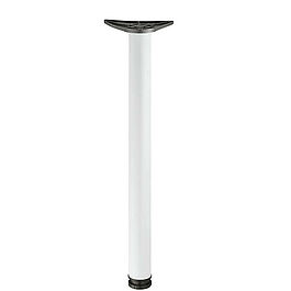Bordsben l= 690 mm ø60 mm Vit Ställ bart +25 mm