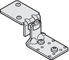 Dörrstopp Alu-/Woodflex H=60 mm Järn förzinkad