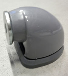 Magnetdörrstopp CF222V grått gummi för golvmontage, 10 kg