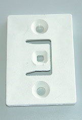 Fästplatta Raka hörn G2403 Vit 39*55*5,5 mm
